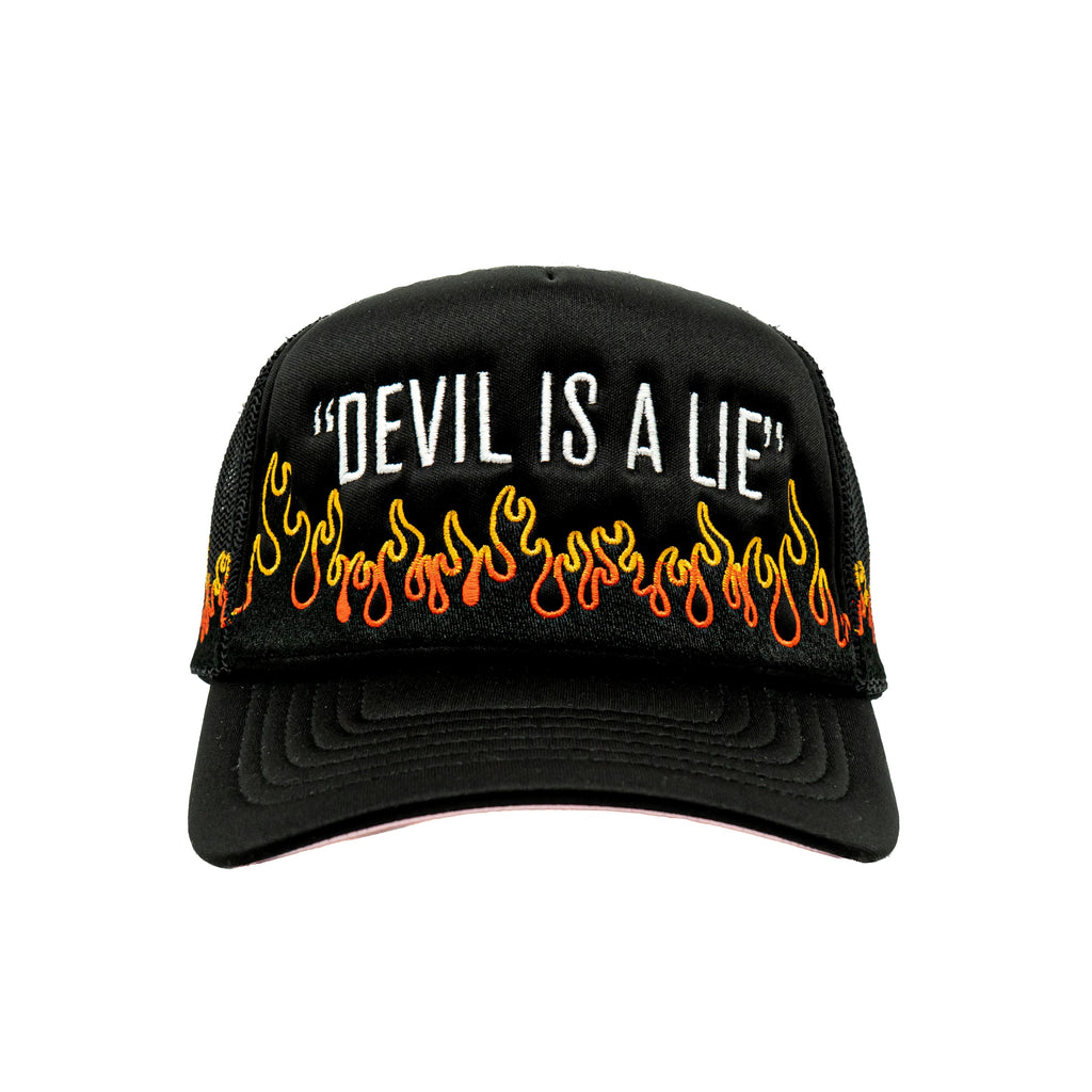 Devil is a Lie- Black Trucker Hat
