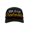 Devil is a Lie- Black Trucker Hat