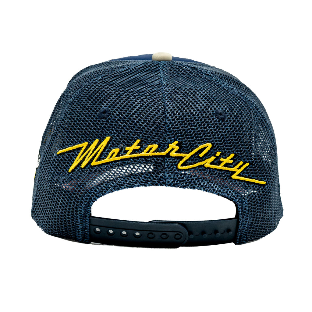 Detroit - Navy Blue & Yellow