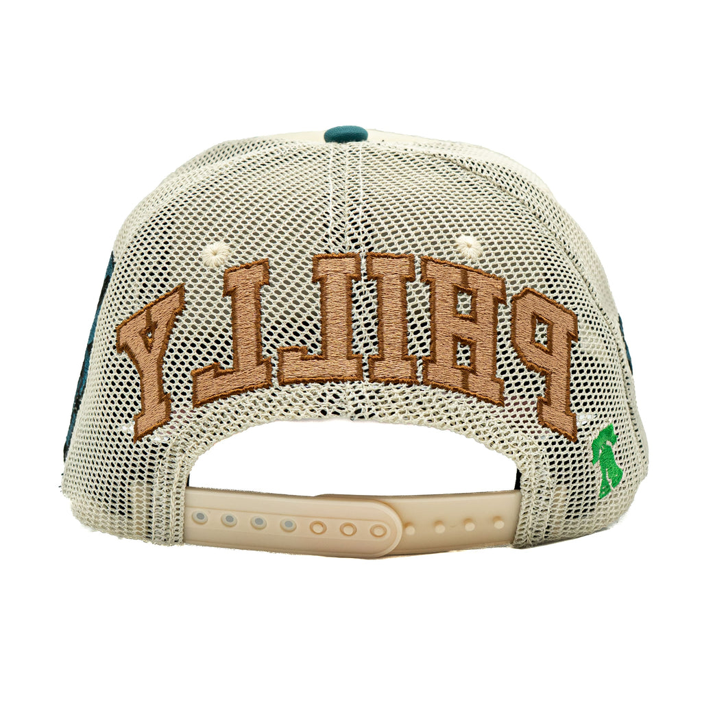 Philly - Teal & Off White