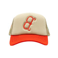Boston Hat - Tan & Orange