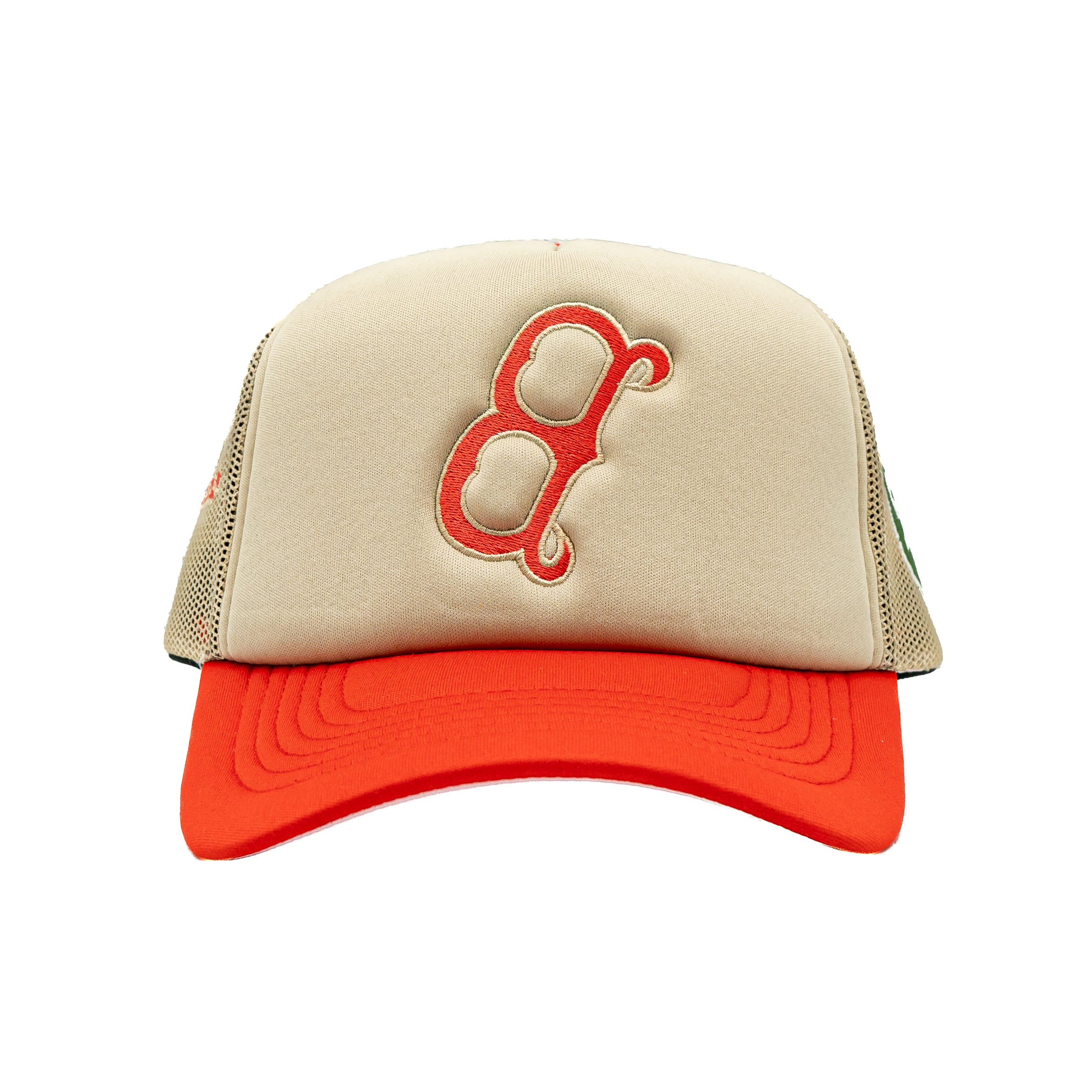 Boston Hat - Tan & Orange