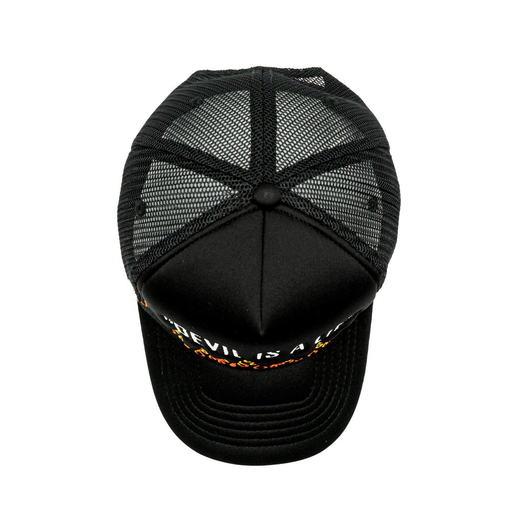 Devil is a Lie- Black Trucker Hat